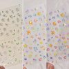 3Sheets Nail Art Stickers Flowers Butterfly 5D Daisy Little Wild Flower Nail Decals for Women Girls Adorable Salon DIY Acrylic Spring Nails Design Supplies (Flower A)