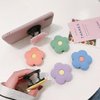 Pink Daisy Flower Phone Grip Holder, Collapsible Expandable Silicone Phone Grip, Cute 2D Phone Back Holder Grip, Cell Phone Grip for Smartphone Tablet Cell Phone Accessories Grip, Cell Phone Grips
