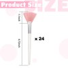 24 Pieces Fan Brush Facial Mask Brush Soft Fan Face Makeup Brush Acid Applicator Esthetician Brush Cosmetic Tools for Mud Clay Mask, Makeup Peel (Pink)