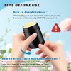 DMuuuDM 15 Pack 1 oz/30ml Plastic Deodorant Containers,Empty Round Twist-Up Solid Stick Tube Container for Homemade Deodorant,Shaving Soap Stick,Heel Lip Balm,Solid Lotion Bars-Top Filling,Black