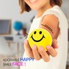 Neliblu 24 Pack Smile Stress Balls for Kids and Adults - 2" Stress Balls in Bulk - Neon Yellow Funny Face Squishy Balls to Support Anxiety - Fidget Toys, Party Favors, Goodie Bag Stuffers for Kids