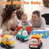 MOONTOY Toddler Toys Cars for 1 2 3 Year Old Boy, 1 Year Old Christmas 1st Birthday Gifts Baby Toys 12 18 Months Kids Trucks Toddlers 1-3 Push Go Toys for Ages 2-4 0-2 1-2 2-3 Friction Powered 3 Pack