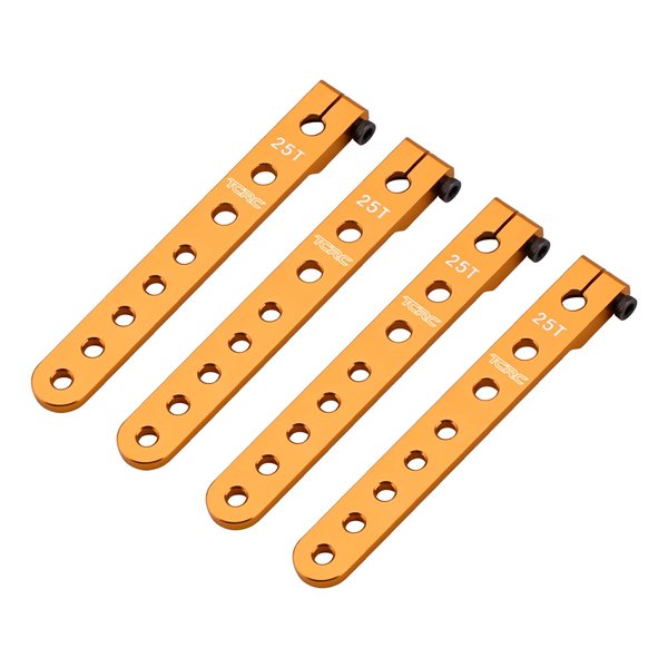 TCRC 4PCS Aluminum 25T Servo Arms Horns for RC Futaba All 1/10 Model Car