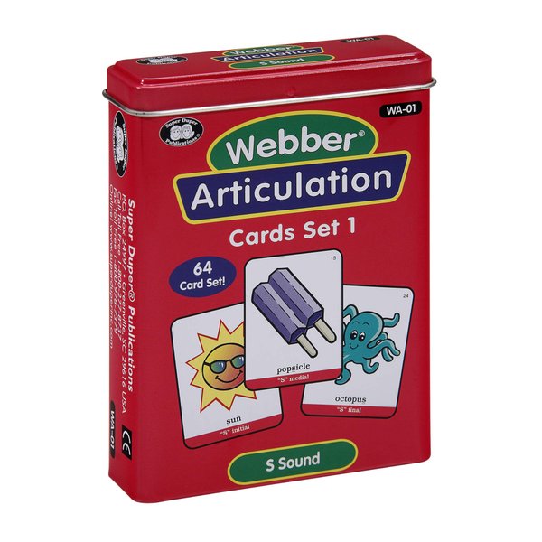 Super Duper Publications | Articulation S Sound Fun Deck | Vocabulary and Language Development Flash Cards | Educational Learning Materials for Children