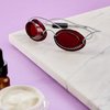 Schmerler Tanning Glasses, Flexible Tanning Goggles Eye Shields, UV Eye Protection Sunglasses for Tanning in the Solarium, Individual Tanning Sun Bed Goggles, The Shades, Elastic Band, Red