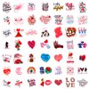WhatSign Valentines Day Stickers 100Pcs Valentines Love Stickers Scrapbook Stickers Supplies Waterbottle Laptop Decals Scrapbooking Valentines Accessories Crafts Stickers for Kids Girls Teens Adults