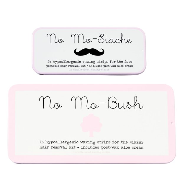 No Mo-Stache and No Mo-Bush Bikini Bundle - 2 Piece Value Set- As Seen On Shark Tank - Easy To Use Wax Strips for Face And Body - Wax Strips for Body Waxing and Bikini Waxing - Waxing Strips for Hair Removal