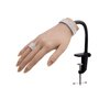 Silicone Practice Hand for Acrylic Nails with Stand Bracket, Flexible Bendable Nail Training Hand Technician Manicure Supply, Reusable Mannequin Hands for Nails Practice(Right Hand,Ivory White)