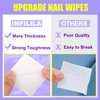 NXJ INFILILA Lint Free Nail Wipes for Nail Polish Remover 540Pcs Super Absorbent Dry Nail Pliosh Remover Pads Wipes Lint Free Wipes Nail Wipes