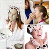 lasuroa Cow Headband with 2pcs Cow Print Wristband, Cute Cow Print Face Wash Headband Spa Makeup Hair Bands Facial Skincare Head Wraps for Women Girls Clothing Party Supplies Birthday Gifts