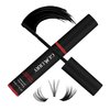 GEMERRY Lash Bond Long Retention Cluster Lash Glue Super Strong Hold Black Lash Glue for Sensitive Eyes Waterproof Individual Lash Glue for Lash Clusters