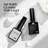 CANNI Top Coat Gel Nail Polish, 1Pcs Gel Top Coat Color Nail Polish Gel High Gloss Soak Off U V Gel Nail French Nail Manicure Salon DIY