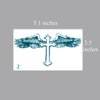 Yeeech Temporary Tattoos for Men Waterproof Long Lasting Neck Design Cross Blessed Wings America Tribal Religious (4 Sheets)