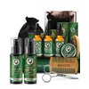 Valentines Gifts for Him, Gifts for Men, Beard Care Kit for Men with Beard Oil Balm Conditioner Wash Brush Comb Scissor, Mens Gifts for Birthday & Christmas Gifts for Boyfriend Brother Dad Husband