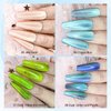 NAILGIL Cat Eye Gel Nail Polish with Magnet, Jelly Blue Cat Eyes Gel Polish Galaxy Soak off Holographic Cats Eye Gel Polish Magnetic for Nail Art Manicure Salon DIY at Home