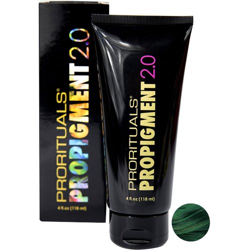 Prorituals ProPigment 2.0 - Professional Hair Color Dye - Green Hair Dye Permanent, Vibrant Color -Dark Green Hair Dye Your Hair Feeling Soft and Silky, Green, 4oz