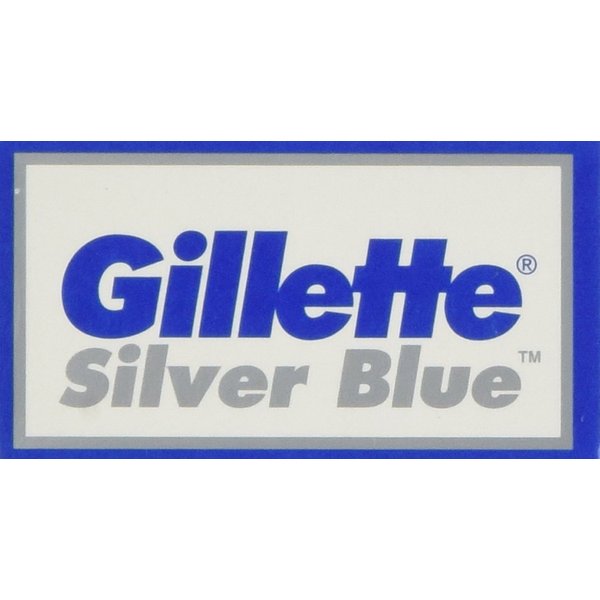100 Silver Blue Double Edge Razor Blades Made in Russia by 7 O'clock