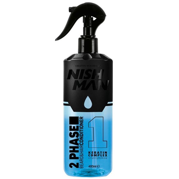 Nishman Beard & Mustache Care Series (Phase Beard & Hair Conditioner, 400ml)