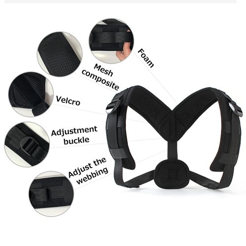 Posture Corrector for Women & Men, Adjustable Back Straightener, Back Brace for Upper Back, Breathable Clavicle Support,for Proper Posture & Spinal Pain Relief