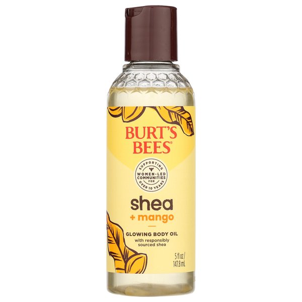BURTS BEES Shea & Mango Glowing Body Oil, 5 FZ