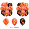 Fire Party Decorations Firefighter Birthday Party Supplies Includes Fire Happy Birthday Banner Cupcake Toppers Cake Topper Balloons for Firefighter Party Fire Truck Party Supplies