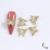20Pcs Butterfly Nail Charms for Acrylic Nails 3D Crystal Butterfly Nail Art Charms Gold Silver Butterflies Nail Rhinestones Butterfly Nail Jewels Nail Gems Charms for Nails DIY Manicure Decoration