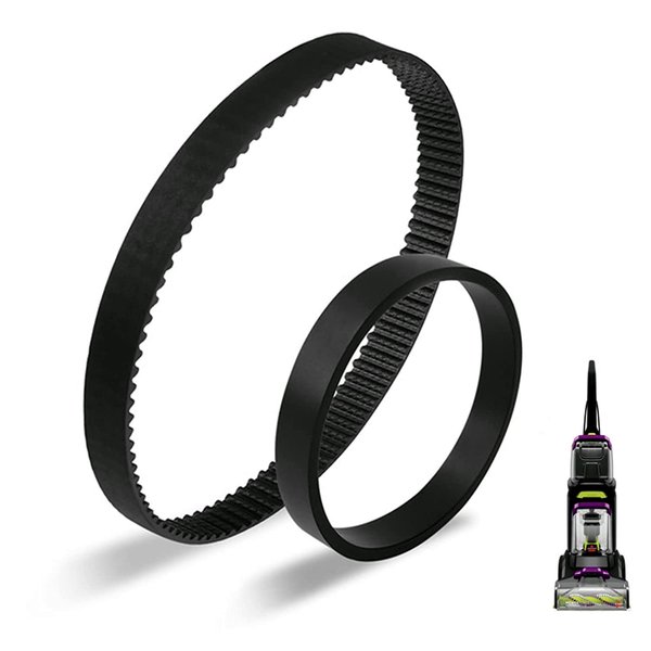 JEDELEOS Replacement Belt Set for Bissell 3071 PowerForce PowerBrush Pet XL and TurboClean DualPro Pet 3072, 3067, 30673, 3109 Carpet Cleaner, Replace Parts 1626502 & 1626486
