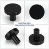 homdiy 20 Pack Black Drawer Knobs Round Matte Black Kitchen Cabinet Knobs Metal Dresser Knobs Cabinet Handles for Desk Drawers Cupboard