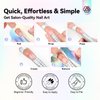 Saviland Long Length Nail Forms: 100Pcs Professional Poly Gel Nail Forms Sturdy Nail Extension Forms Paper Nail Forms Self-adhesive Nail Model Stencils for Acrylic Nails Builder Nail Gel Nail art