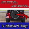 JL Series Spare Tire Cover with Backup Camera Hole Compass Sun Dial Black 32 in