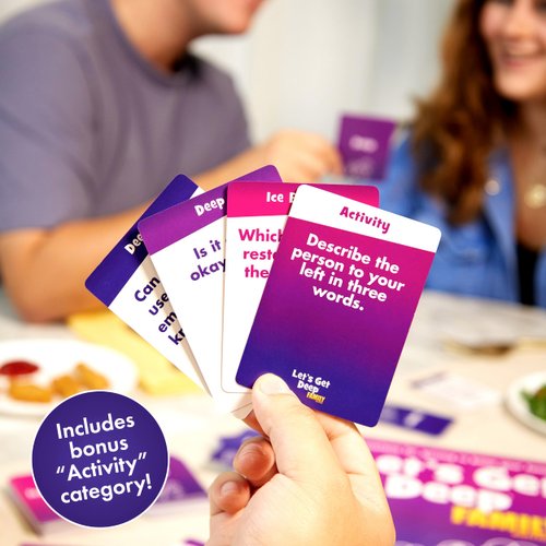 WHAT DO YOU MEME? Let's Get Deep® Family Edition - Family Conversation Cards - Get to Know Each Other Card Games, Easter Family Games