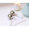 Joone Co. Unbreakable Ice Globes for Facials | Stainless Steel Ice Globes for Your Face | 2 Count Facial Ice Globes | Ice Face Roller | Ice Roller for Face and Eye Puffiness | Facial Ice Roller