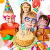 Hooqict 9 Pcs DIY Building Blocks Glasses Building Bricks Party Supplies for Kids Adults Building Block Birthday Party Favors, Carnival Party Glasses Decorations