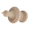 Turned Birch Wooden Finial | 3 1/2 Height | Unfinished Wood Finials for Crafts, Decorative Finials for Birdhouse, Grandfather Clock, Curtain Rod, Rocking Chair, Bed Post | UA-99-BWF