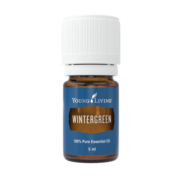 Young Living - Wintergreen Essential Oil 5 ml | Soothing Massage to Cool Fatigued Muscles | Cooling Sensation | Minty Aroma When Diffused or Inhaled | Child-Friendly Scent