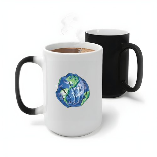 Unique Earth Gift for Nature Lovers Eco Friendly Design Ideas for Men Women and Kids 11oz 15oz Color Changing Mug