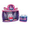 Squishville by Original Squishmallows Rock and Roller Disco Playset - Includes 2-Inch Danya The Bunny Plush, Roller Skates, DJ Booth, and Skating Rink Playscene - Toys for Kids