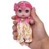 Beem Jun 6" Cute Small Baby Doll Newborn Baby All Vinyl Reborn Baby Dolls for Girls Swivel Mini Dolls 16 cm Crying Baby DIY Toys for Ages 3+(Pink)