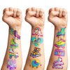 8 Sheets (96PCS) Roller Skate Temporary Tattoos 80s 90s Theme Birthday Party Decorations Supplies Favors Stickers For Kids Girls Boys Gifts Classroom School Prizes Rewards