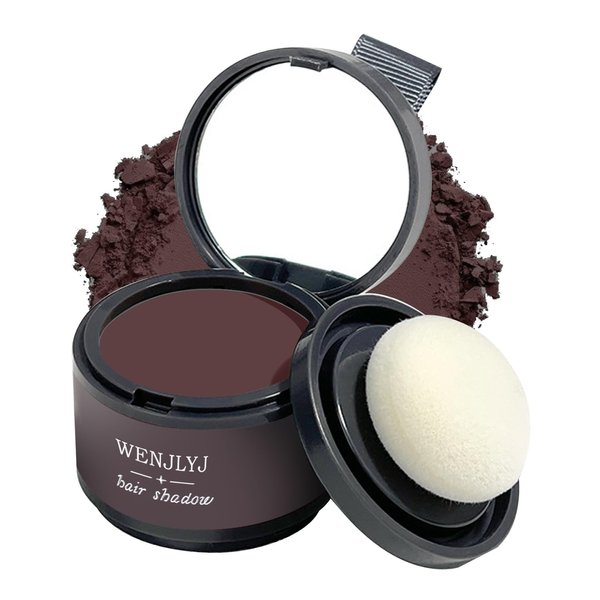 Root Cover Up Powder for Thinning Hair, Bald Spots, and Beard Line - Quickly Conceals Hair Loss With Long-Lasting Hairline Shadow Formula (06)