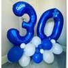 Blue 30 Number Balloons 40 Inch Giant Laser Navy Blue 30 Helium Balloons for 30th Boys Birthday Party Supplies 30th Anniversary Events Decorations