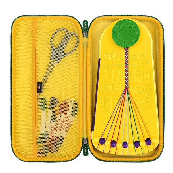 Aproca Yellow Hard Travel Storage Case, for Choose Friendship My Friendship Bracelet Maker Kit (Case Only)