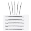 5PCS Piercing Needles 13G 316L Surgical Steel Disposable Sterile Hollow Piercing Needles Ear Nose Belly Nipple Tongue Lip Body Piercing Needles 13 Gauge