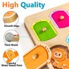 Wooden Animal Peg Puzzle : Baby Puzzles 12-18 Months, Montessori Baby Toys for 1 Year Old, Preschool Learning Activities for Toddlers 1-3, Christmas Birthday Gifts for Boys, Girls