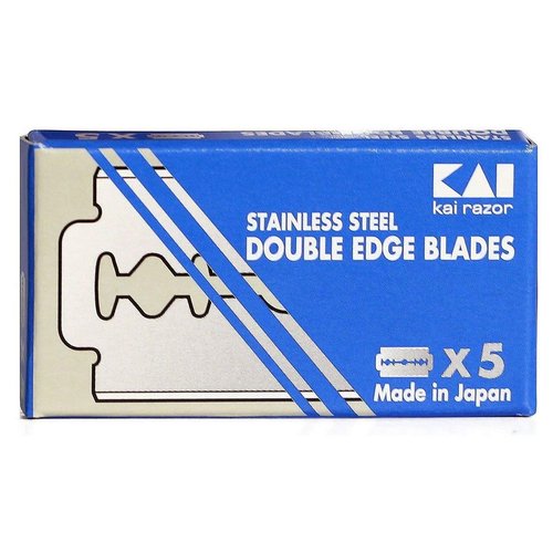 20 Stainless Steel Double Edge Razor blades from KAI Cutlery