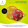 Crocodile Creek Playground Ball - Durable Rubber Ball for Kids Ages 3 and Up - Bouncy Inflatable Ball for Kickball, Indoor Games, and Outdoor Sports - PVC-Free - Dinosaurs - 5-inch Diameter