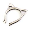 IJF 3PCS Furry Cat Ears Headband Black Cat Ears Hair Hoops Cat Women Ears Hairband for Cosplay Costume Accessories（Black/White/Grey）