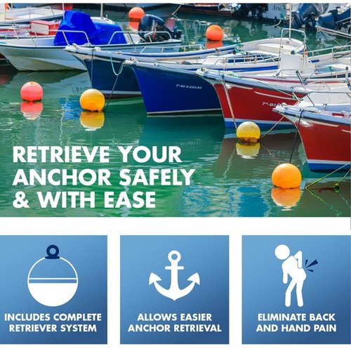 T-H Marine Anchor Master System Without Buoy - Yellow – Durable and Easy-to-Use Anchor Retrieval Kit