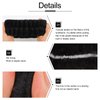 WHAVEL 6PCS Terry Cloth Spa Headband and Wristband Set, Makeup Headband Puffy Sponge Headband Face Wash Headband for Washing Face Women Mom Gifts(Black)