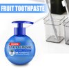 Press Toothpaste,Baking Soda Whitening Toothpaste,Jaysuing Stain Removal Whitening Toothpaste Strong Cleaning Power Natural Stain Remover Fluoride-Free Toothpaste（Blueberry Flavor）